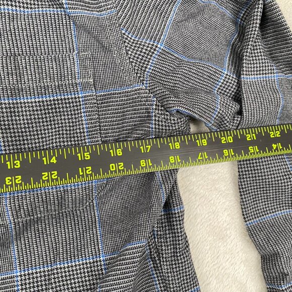 Eddie Bauer Men's Shirt S Classic Fit Gray & Blue Plaid Long-Sleeve Button-Up - Picture 4 of 11